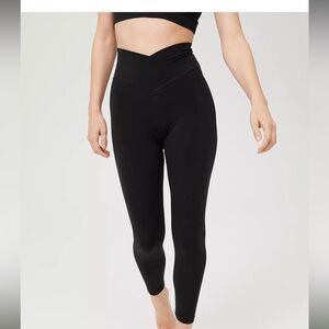 Offline By Aerie Real Me Xtra 7/8 Leggings Black Size Large